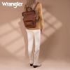 image:imageMontana West Wrangler Cow Print Backpack Purse for Women Vegan Leather Ladies Convertible Backpack Stylish Anti Theft Backpack with Adjustable StrapPatten Brown