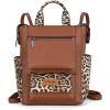 image:imageMontana West Wrangler Cow Print Backpack Purse for Women Vegan Leather Ladies Convertible Backpack Stylish Anti Theft Backpack with Adjustable StrapA Patten Leopard Print
