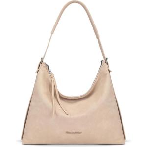 image:imageMontana West Hobo Bags for Women Slouchy Shoulder Handbags Ultra Soft Vegan Leather Ladies Crossbody Purse With ZipperTan