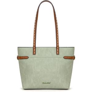image:imageMontana West Minimalist Tote Bag for Women handbags Elegant Top Handle Satchel Purse EverydayGreen Mist
