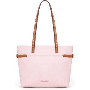 image:imageMontana West Minimalist Tote Bag for Women handbags Elegant Top Handle Satchel Purse EverydayPastel Pink