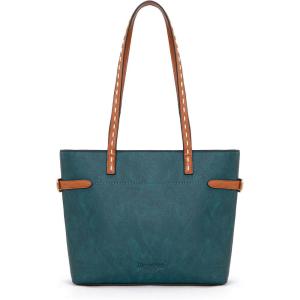 image:imageMontana West Minimalist Tote Bag for Women handbags Elegant Top Handle Satchel Purse EverydayTeal Blue