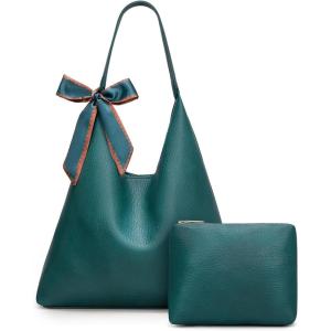 image:imageMontana West Slouchy Hobo Bag for Women Shoulder Purses and Handbags with ScarfTeal Blue