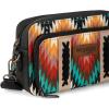 image:imageWrangler Aztec Crossbody Bag for Women Multi Pocket Shoulder Bag Boho Cross Body Wallet PurseAztecblack