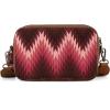 image:imageWrangler Aztec Crossbody Bag for Women Multi Pocket Shoulder Bag Boho Cross Body Wallet PurseAztecdeep Pink