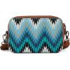 image:imageWrangler Aztec Crossbody Bag for Women Multi Pocket Shoulder Bag Boho Cross Body Wallet PurseAztecjean
