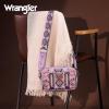 image:imageWrangler Aztec Crossbody Bag for Women Multi Pocket Shoulder Bag Boho Cross Body Wallet PurseLavender