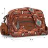 image:imageWrangler Aztec Crossbody Bags for Women Crossbody Purse Shoulder Handbag Crossover Bag with Two Replaceable StrapBrown