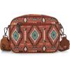 image:imageWrangler Aztec Crossbody Bags for Women Crossbody Purse Shoulder Handbag Crossover Bag with Two Replaceable StrapBrown