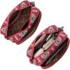 image:imageWrangler Aztec Crossbody Bags for Women Crossbody Purse Shoulder Handbag Crossover Bag with Two Replaceable StrapBurgundy