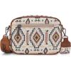 image:imageWrangler Aztec Crossbody Bags for Women Crossbody Purse Shoulder Handbag Crossover Bag with Two Replaceable StrapKhaki