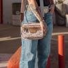 image:imageWrangler Aztec Crossbody Bags for Women Crossbody Purse Shoulder Handbag Crossover Bag with Two Replaceable StrapLight Brown