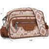 image:imageWrangler Aztec Crossbody Bags for Women Crossbody Purse Shoulder Handbag Crossover Bag with Two Replaceable StrapLight Brown