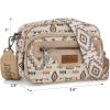 image:imageWrangler Aztec Crossbody Bags for Women Crossbody Purse Shoulder Handbag Crossover Bag with Two Replaceable StrapTan
