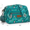 image:imageWrangler Aztec Crossbody Bags for Women Crossbody Purse Shoulder Handbag Crossover Bag with Two Replaceable StrapTurquoise