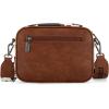 image:imageWrangler Crossbody Bag for Women Multi Pocket Crossover Bag Shoulder Pursea with Adjustable StrapAcow Print Brown