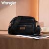 image:imageWrangler Crossbody Bag for Women Multi Pocket Crossover Bag Shoulder Pursea with Adjustable StrapBlack