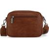 image:imageWrangler Crossbody Bag for Women Multi Pocket Crossover Bag Shoulder Pursea with Adjustable StrapDark Brown