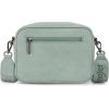 image:imageWrangler Crossbody Bag for Women Multi Pocket Crossover Bag Shoulder Pursea with Adjustable StrapGreen