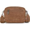 image:imageWrangler Crossbody Bag for Women Multi Pocket Crossover Bag Shoulder Pursea with Adjustable StrapKhaki