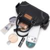 image:imageWrangler Dakota Small Crossbody Purse Vintage Top Handle Bag with Detachable StrapPocket Black