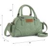 image:imageWrangler Dakota Small Crossbody Purse Vintage Top Handle Bag with Detachable StrapPocket Green