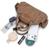 image:imageWrangler Dakota Small Crossbody Purse Vintage Top Handle Bag with Detachable StrapPocket Khaki
