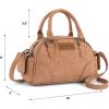 image:imageWrangler Dakota Small Crossbody Purse Vintage Top Handle Bag with Detachable StrapPocket Pink
