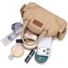 image:imageWrangler Dakota Small Crossbody Purse Vintage Top Handle Bag with Detachable StrapPocket Tan