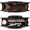 image:imageWrangler Laptop Bag 156 Inch Large Tote Bag Leopard Womens Computer Bags Briefcase Bags for Work with Detachable StrapLeopard Black