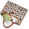 image:imageWrangler Laptop Bag 156 Inch Large Tote Bag Leopard Womens Computer Bags Briefcase Bags for Work with Detachable StrapLeopard Brown