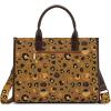 image:imageWrangler Laptop Bag 156 Inch Large Tote Bag Leopard Womens Computer Bags Briefcase Bags for Work with Detachable StrapLeopard Coffee