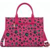 image:imageWrangler Laptop Bag 156 Inch Large Tote Bag Leopard Womens Computer Bags Briefcase Bags for Work with Detachable StrapLeopard Hot Pink