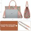 image:imageWrangler Laptop Bag 156 Inch Large Tote Bag Leopard Womens Computer Bags Briefcase Bags for Work with Detachable StrapLeopard Pink