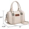 image:imageWrangler Satchel Bag Fringe Crossbody Purse Turquoise Top Handle Shoulder Bag with Detachable StrapBeige