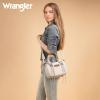 image:imageWrangler Satchel Bag Fringe Crossbody Purse Turquoise Top Handle Shoulder Bag with Detachable StrapBeige