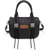 image:imageWrangler Satchel Bag Fringe Crossbody Purse Turquoise Top Handle Shoulder Bag with Detachable StrapBlack