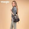 image:imageWrangler Satchel Bag Fringe Crossbody Purse Turquoise Top Handle Shoulder Bag with Detachable StrapBlack
