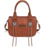 image:imageWrangler Satchel Bag Fringe Crossbody Purse Turquoise Top Handle Shoulder Bag with Detachable StrapBrown