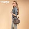 image:imageWrangler Satchel Bag Fringe Crossbody Purse Turquoise Top Handle Shoulder Bag with Detachable StrapCoffee