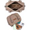 image:imageWrangler Satchel Bag Fringe Crossbody Purse Turquoise Top Handle Shoulder Bag with Detachable StrapKhaki