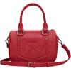 image:imageWrangler Satchel Bag Fringe Crossbody Purse Turquoise Top Handle Shoulder Bag with Detachable StrapRed