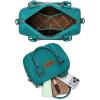 image:imageWrangler Satchel Bag Fringe Crossbody Purse Turquoise Top Handle Shoulder Bag with Detachable StrapTurquoise
