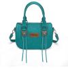 image:imageWrangler Satchel Bag Fringe Crossbody Purse Turquoise Top Handle Shoulder Bag with Detachable StrapTurquoise