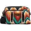 image:imageWrangler Aztec Crossbody Bag for Women Multi Pocket Shoulder Bag Boho Cross Body Wallet PurseAztecblack