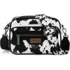 A-cow Print Black