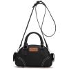 image:imageWrangler Dakota Small Crossbody Purse Vintage Top Handle Bag with Detachable StrapPocket Black
