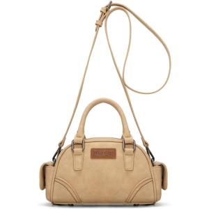 image:imageWrangler Dakota Small Crossbody Purse Vintage Top Handle Bag with Detachable StrapPocket Tan