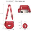 image:imageNCAA Bum Bags for Women Crossbody amp Small Wallet Large Capacity Crossbody Bum Bag Belt Bag for Gift Game Day TravelAFUBurgundy