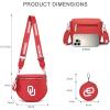 image:imageNCAA Bum Bags for Women Crossbody amp Small Wallet Large Capacity Crossbody Bum Bag Belt Bag for Gift Game Day TravelOUBurgundy